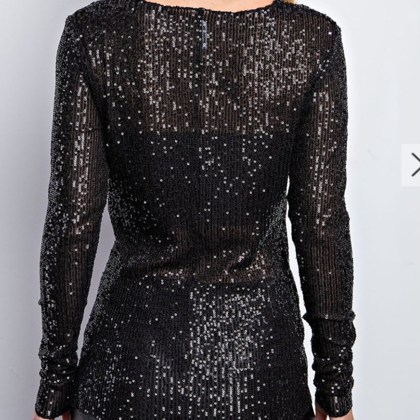 Starry Sequins Top
