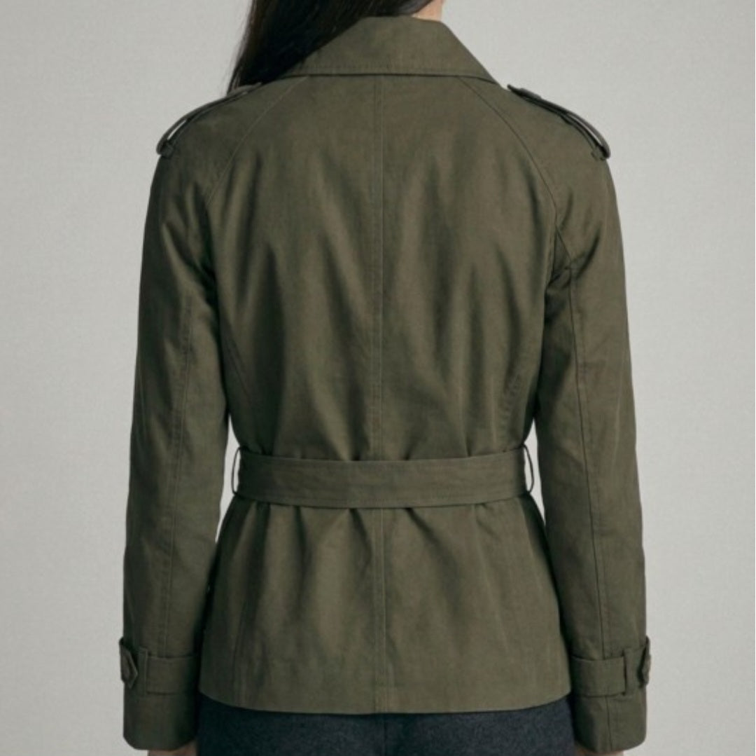 Zoey Trench Coat (Army Green)