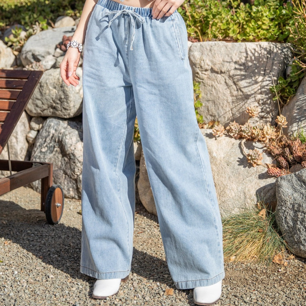 Wide Denim Pants