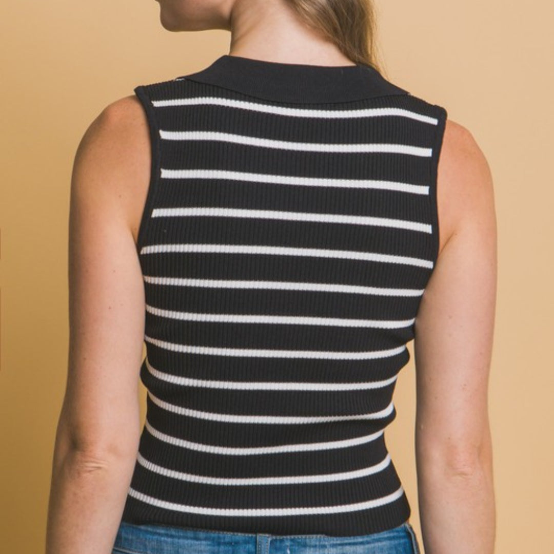 Letty Sleeveless Top (Black)