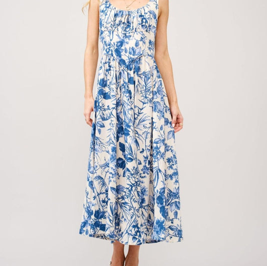 Blue Jardín Dress