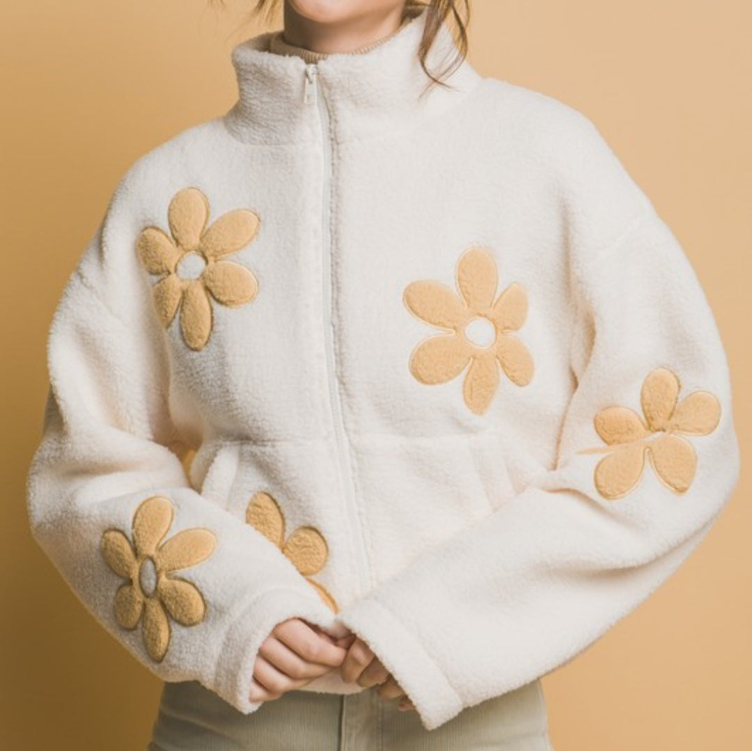 Teddy Flower Jacket (3 colors)