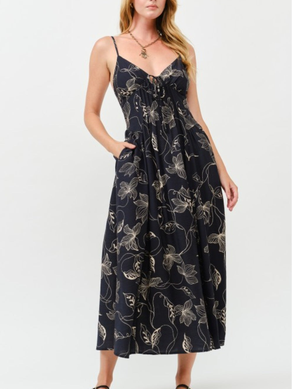 Lana Floral Midi Dress