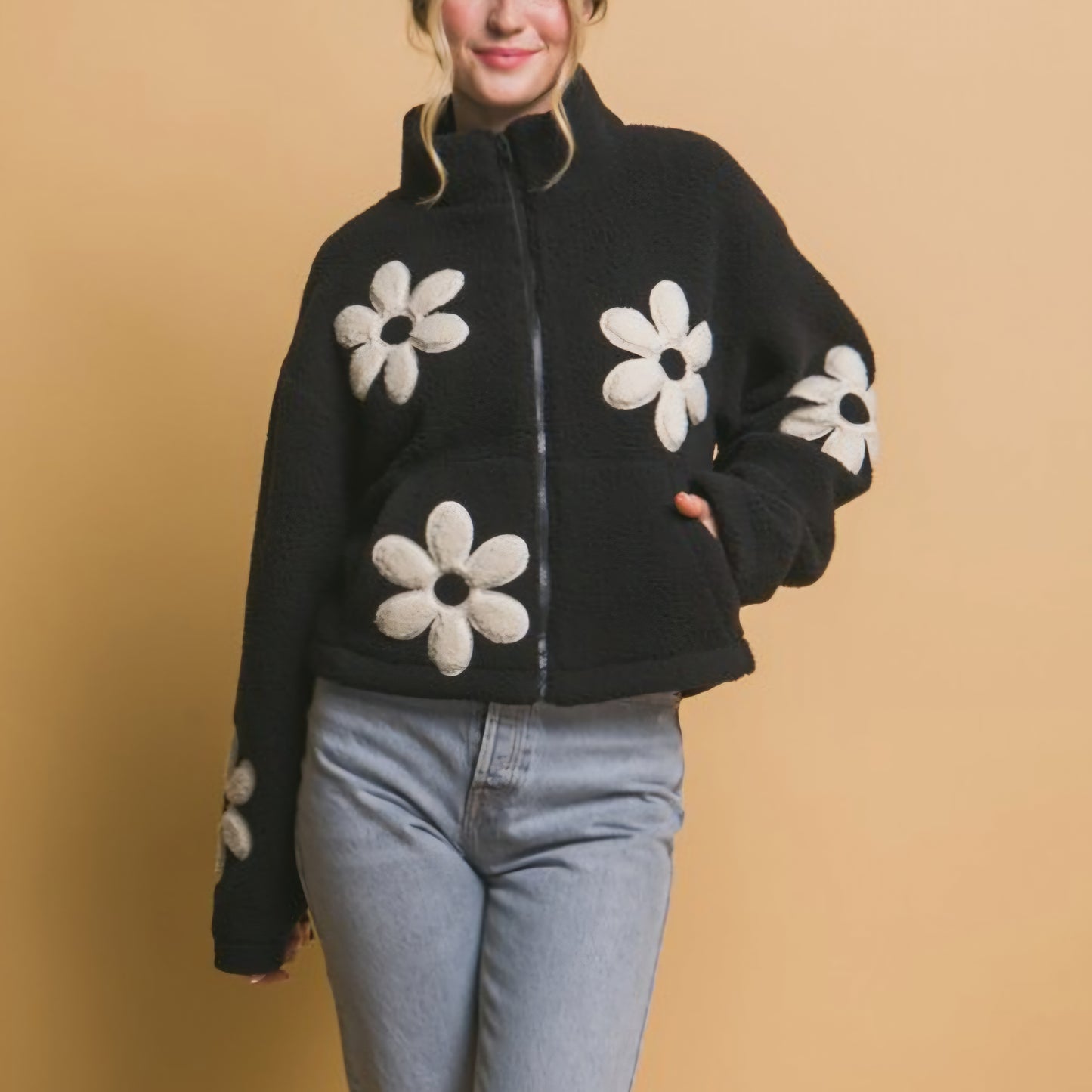 Teddy Flower Jacket (3 colors)