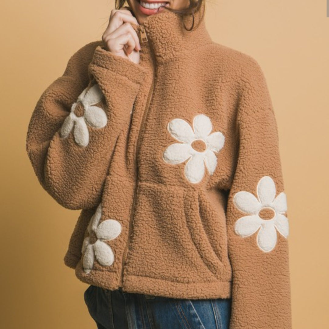 Teddy Flower Jacket (3 colors)