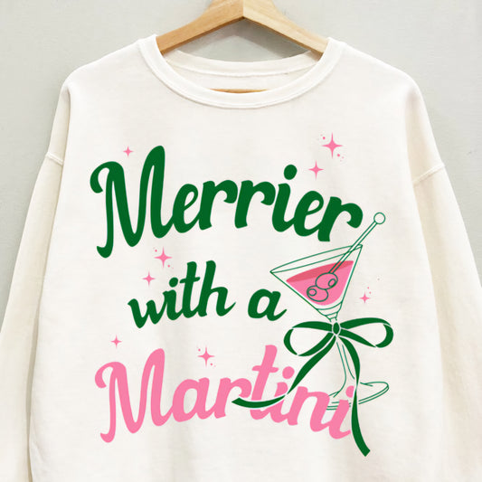 Merry Martini Christmas Sweatshirt