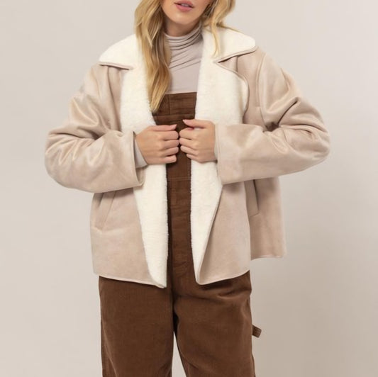 Cozy Inn Suede Jacket (2 colors)