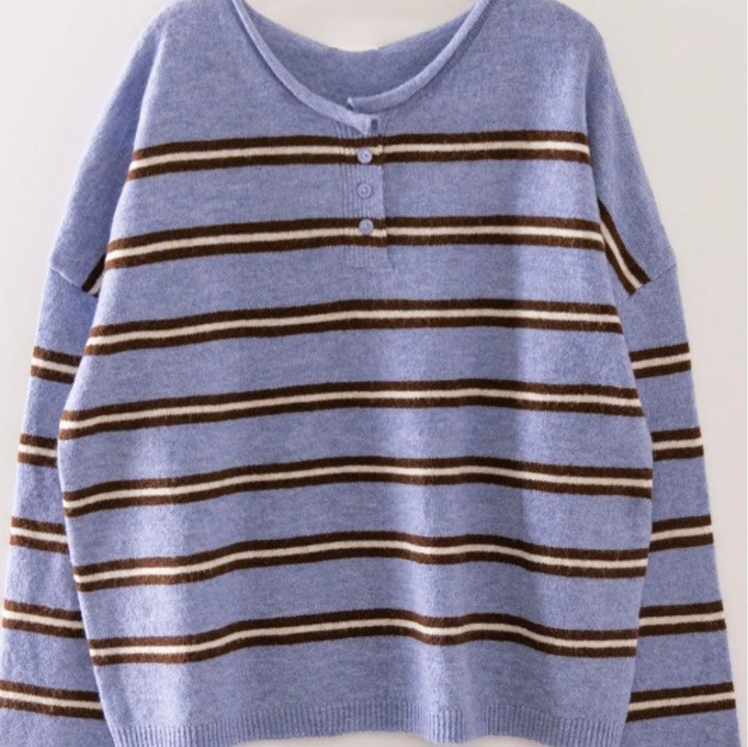 Draya Stripe Knit Top