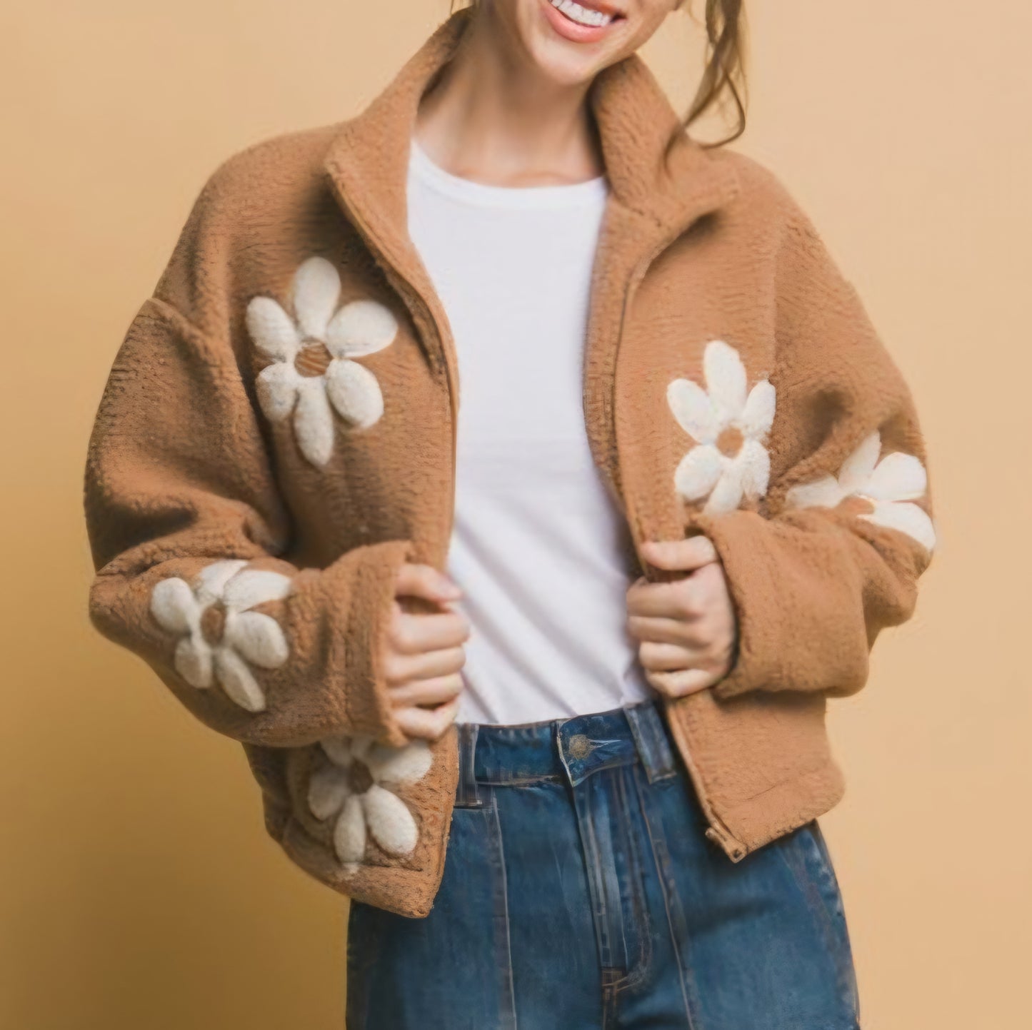 Teddy Flower Jacket (3 colors)