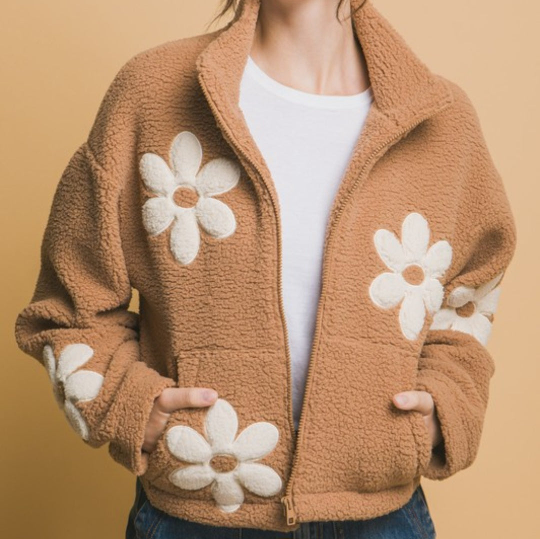 Teddy Flower Jacket (3 colors)