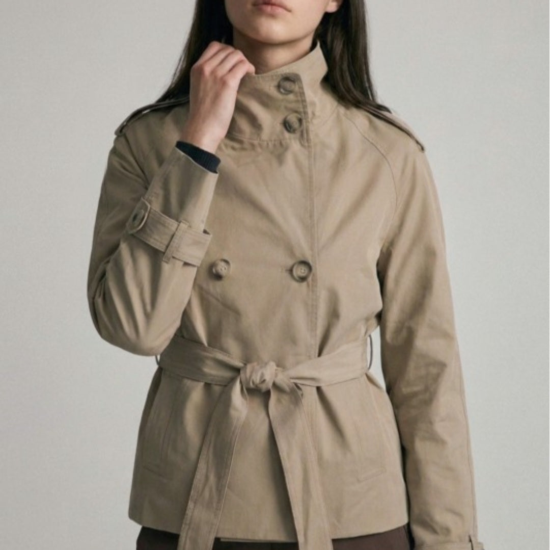 Zoey Trench Coat (Khaki)