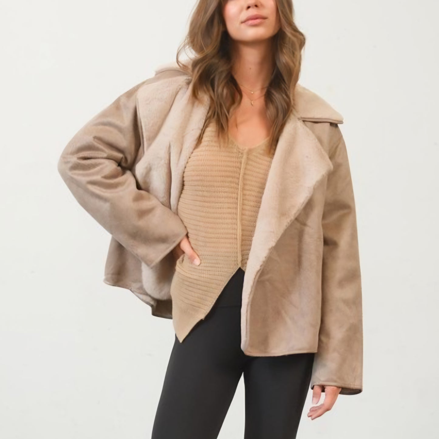 Cozy Inn Suede Jacket (2 colors)