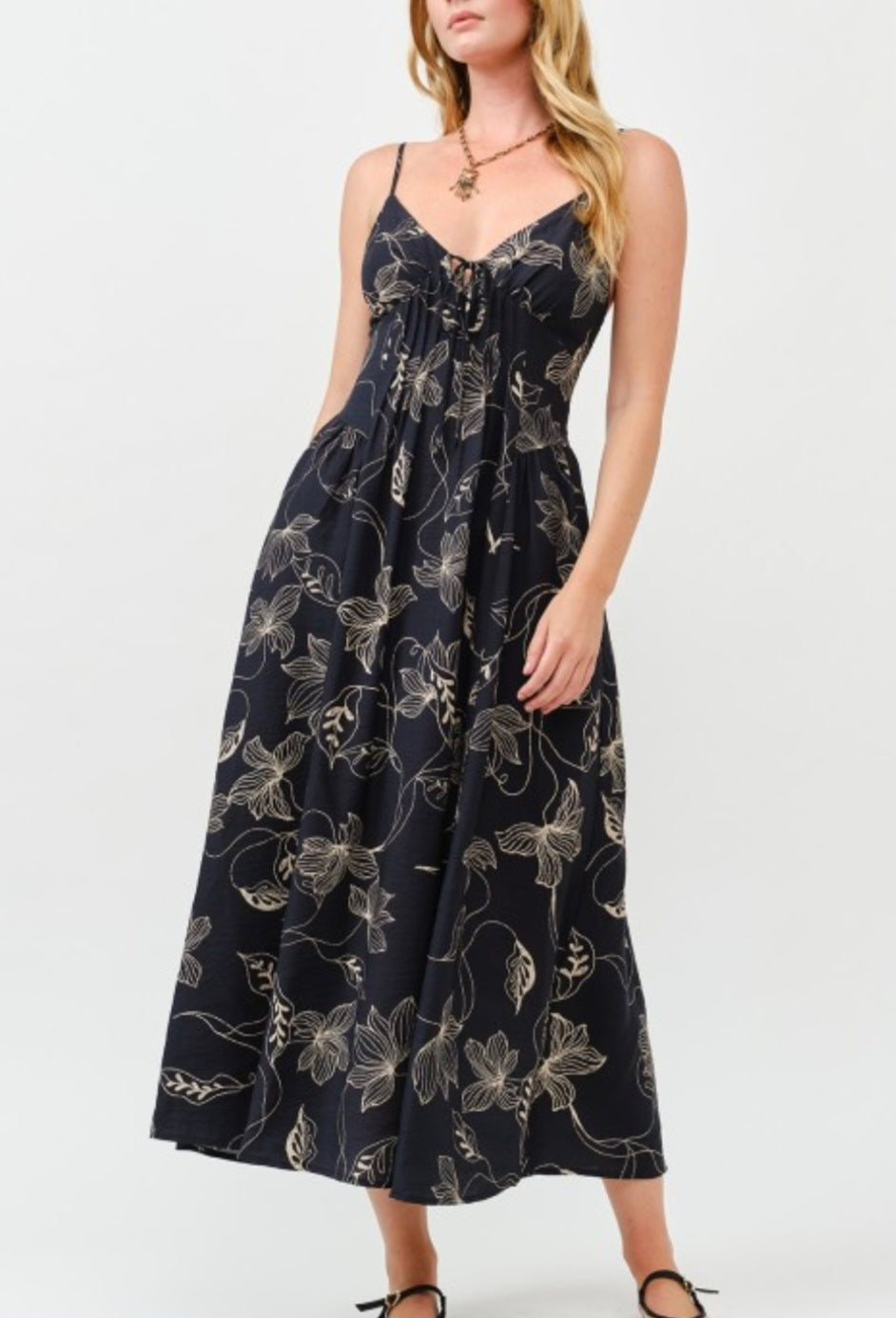 Lana Floral Midi Dress