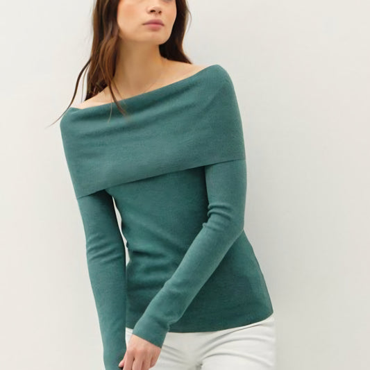 Mila Sweater Top (Green)