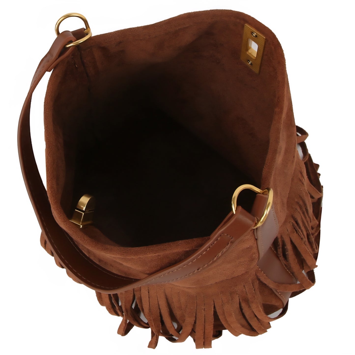 Fringe Bucket Purse Set