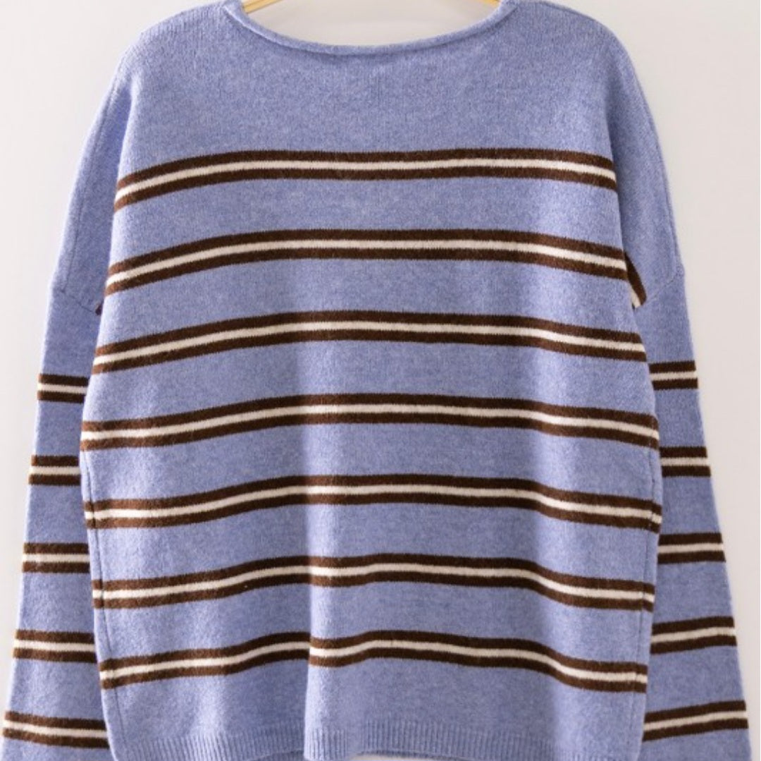 Draya Stripe Knit Top