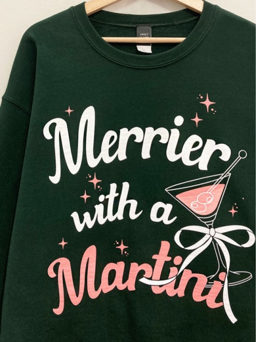 Merrier With A Martini Sweatshirt