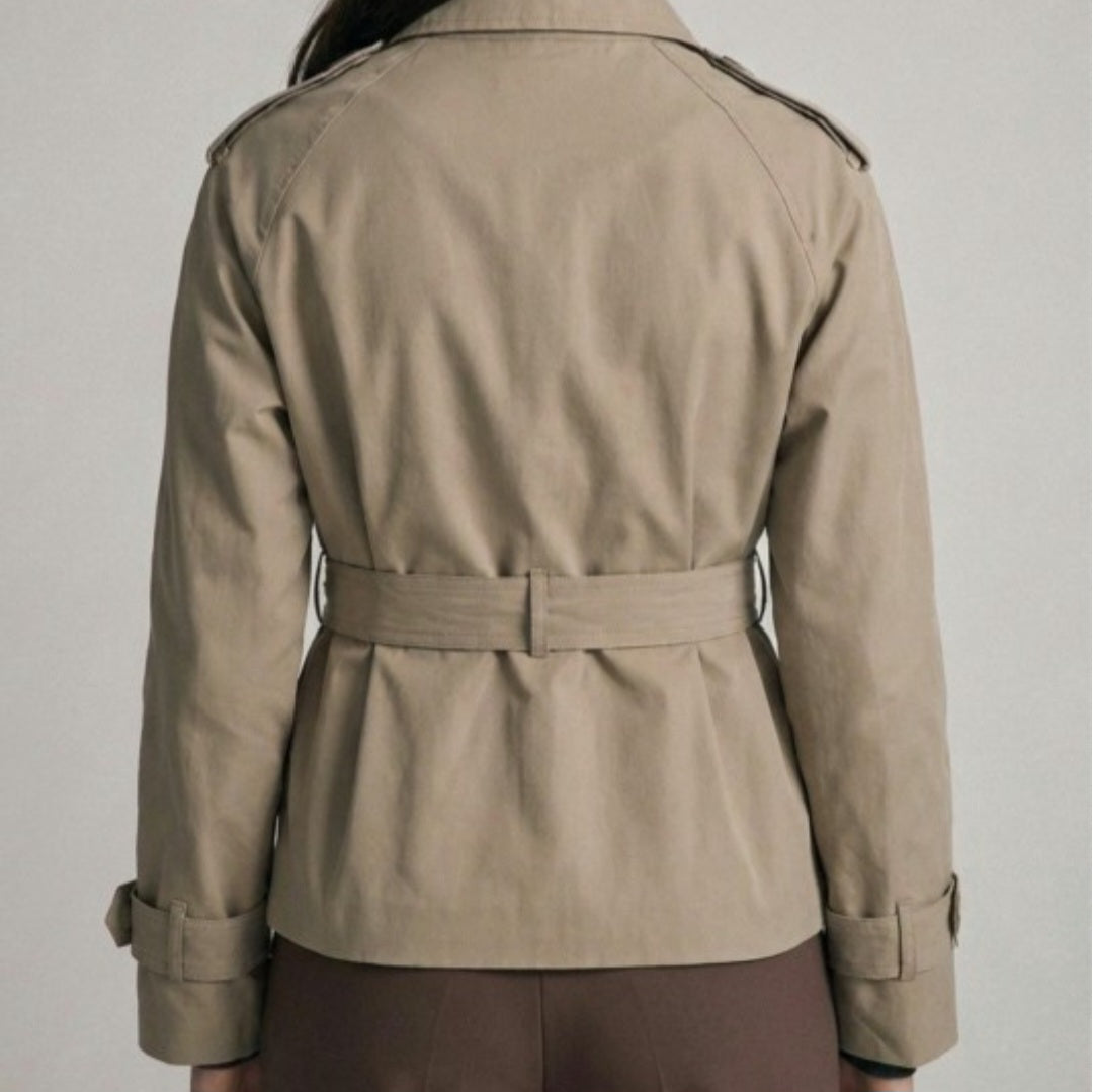 Zoey Trench Coat (Khaki)
