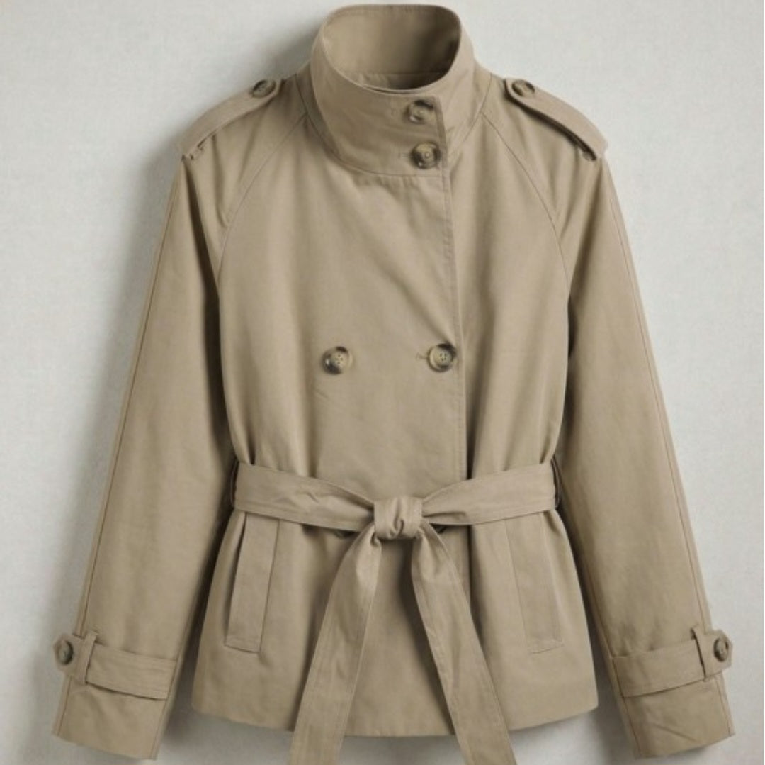 Zoey Trench Coat (Khaki)