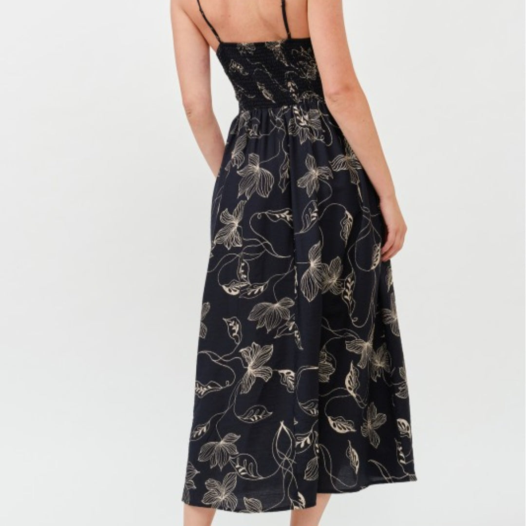Lana Floral Midi Dress