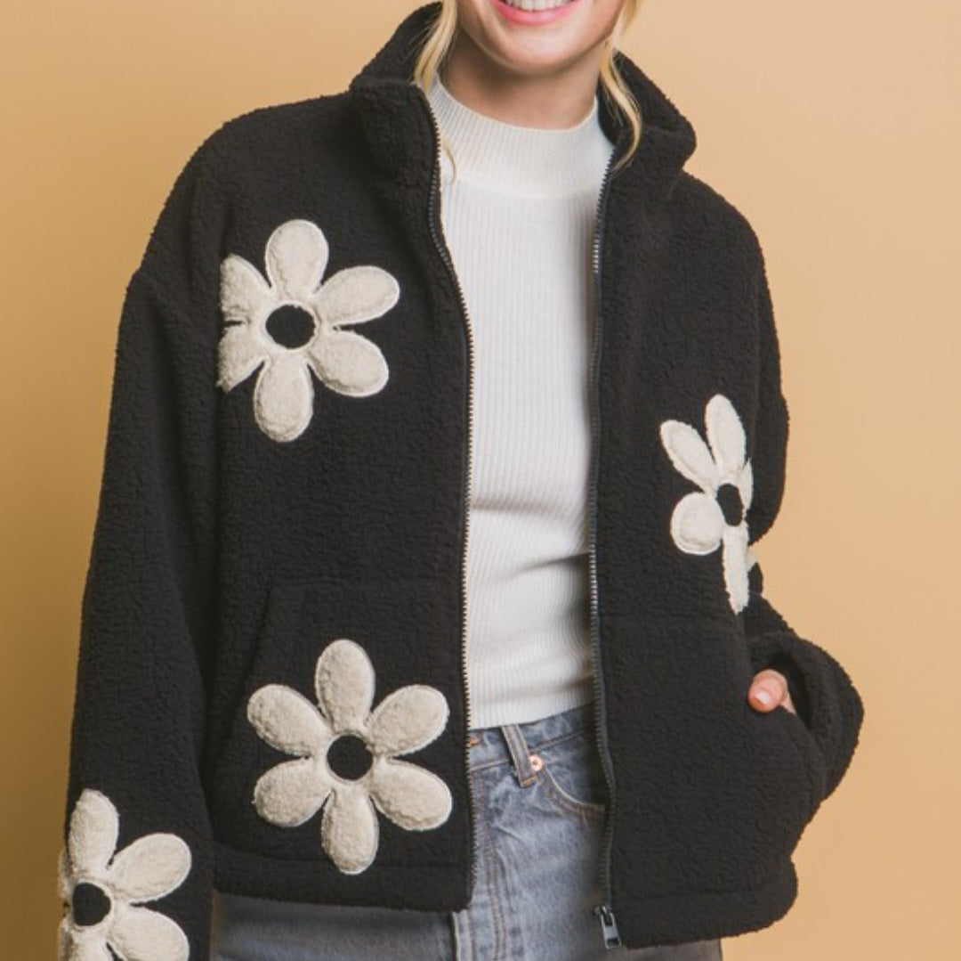 Teddy Flower Jacket (3 colors)