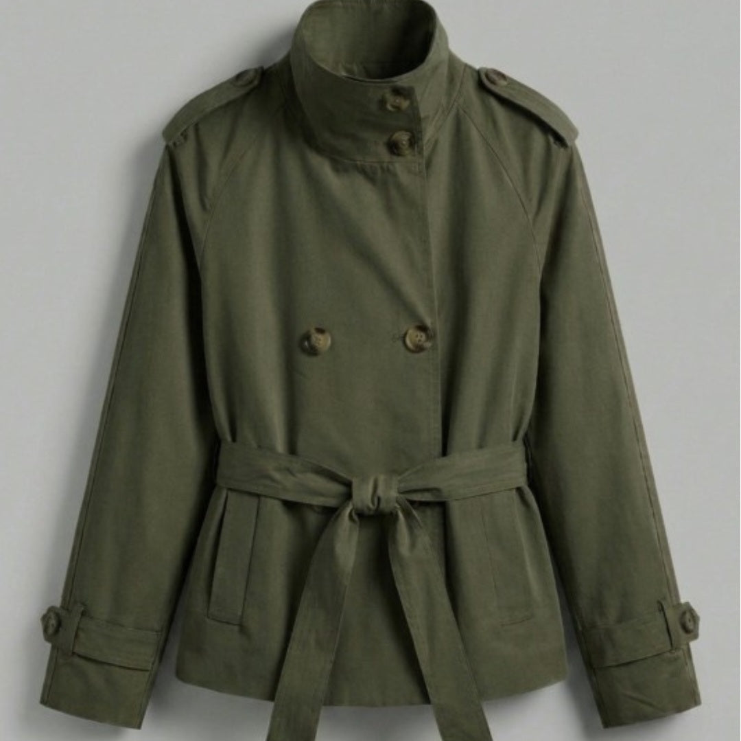 Zoey Trench Coat (Army Green)